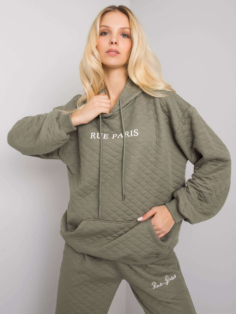 Jasna khaki bluza z pikowaniem Hanna RUE PARIS