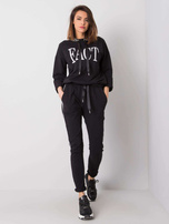 Czarny komplet casualowy Kadeesha 