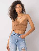 Camelowy top koronkowy Zorinne OCH BELLA