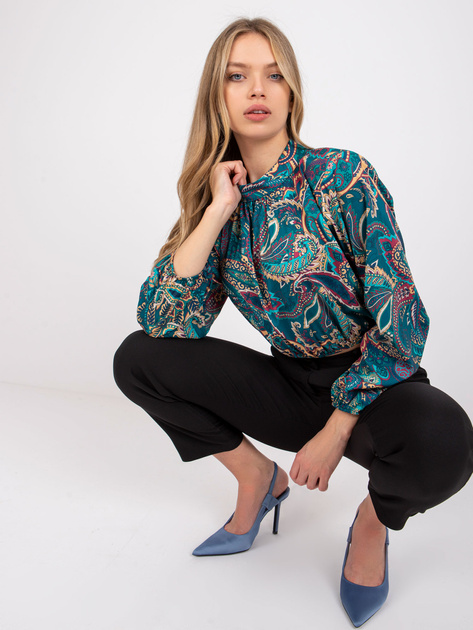 Morska bluzka z printami Mia