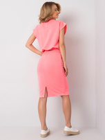 Fluo różowy damski komplet bawełniany Schelda