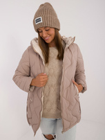 "Hurt Beige Übergangsjacke mit Taschen"