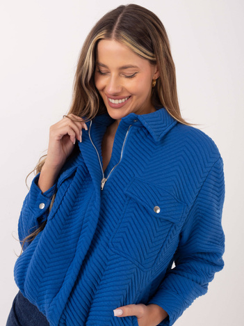 Ciemnoniebieska damska kurtka z podszewką Tivoli RUE PARIS