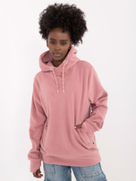 Hurtownia Brudnoróżowa bluza kangurka z polaru SUBLEVEL