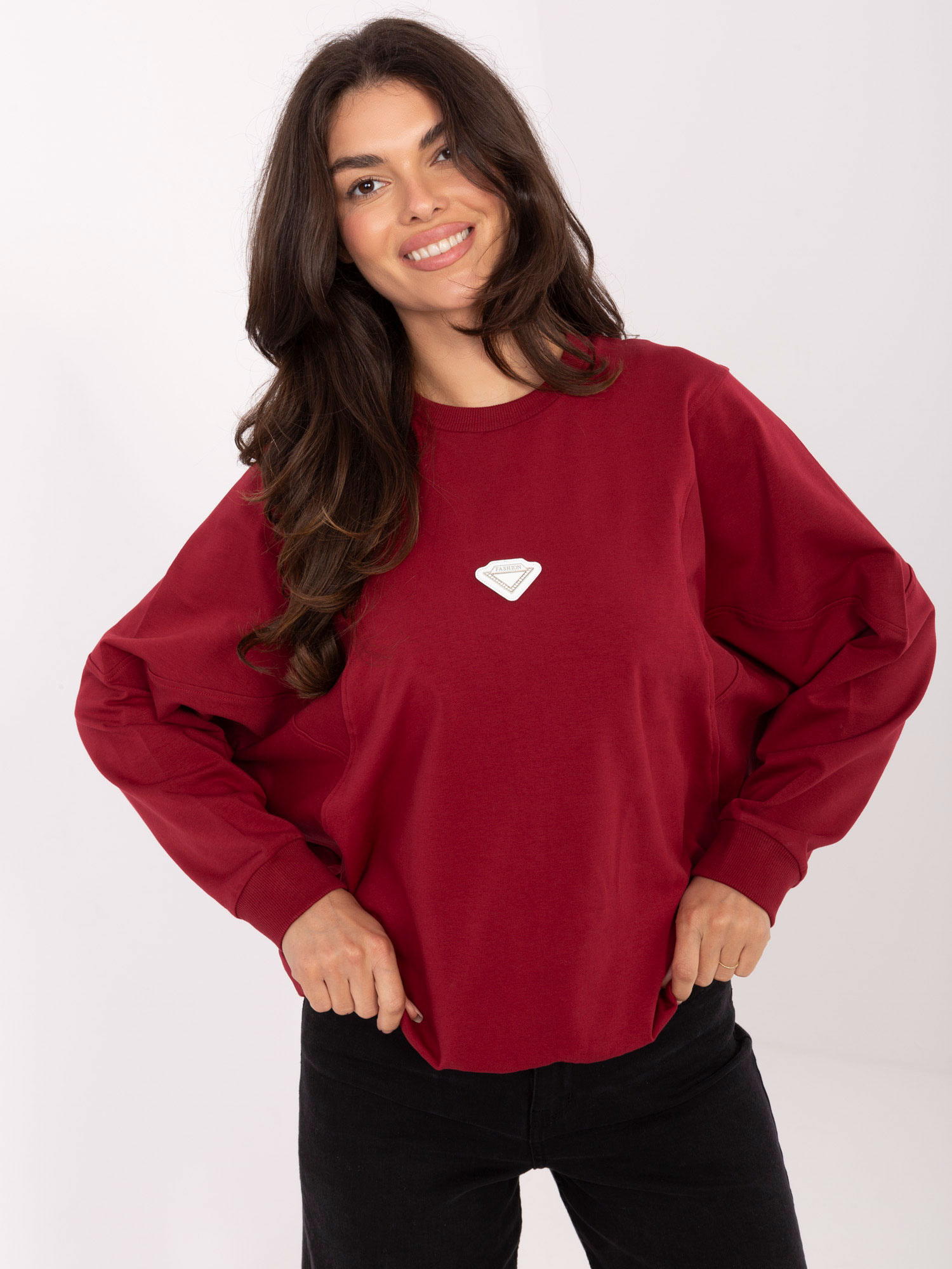 Bluza bordowy