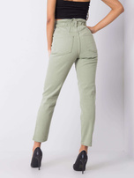 Khaki Jeans mit hoher Taille Beatrix RUE PARIS.