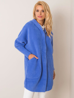Carolyn's blue alpaca coat
