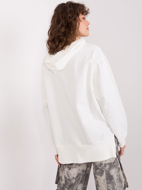 Hurtownia Ecru bluza damska z kapturem