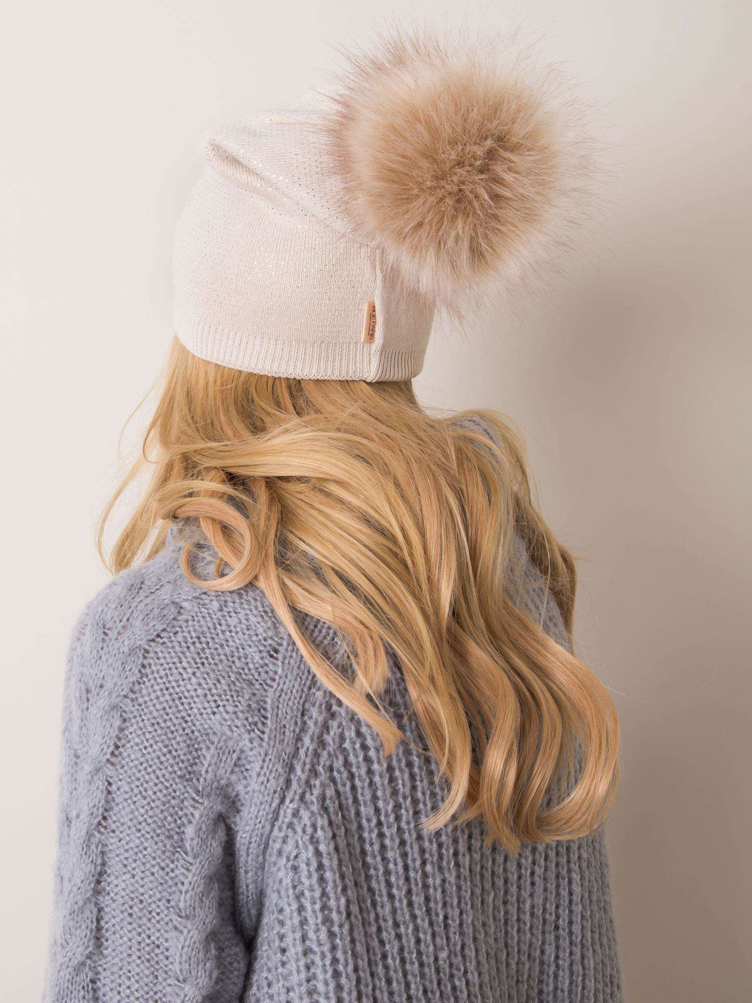 Beige winter hat RUE PARIS