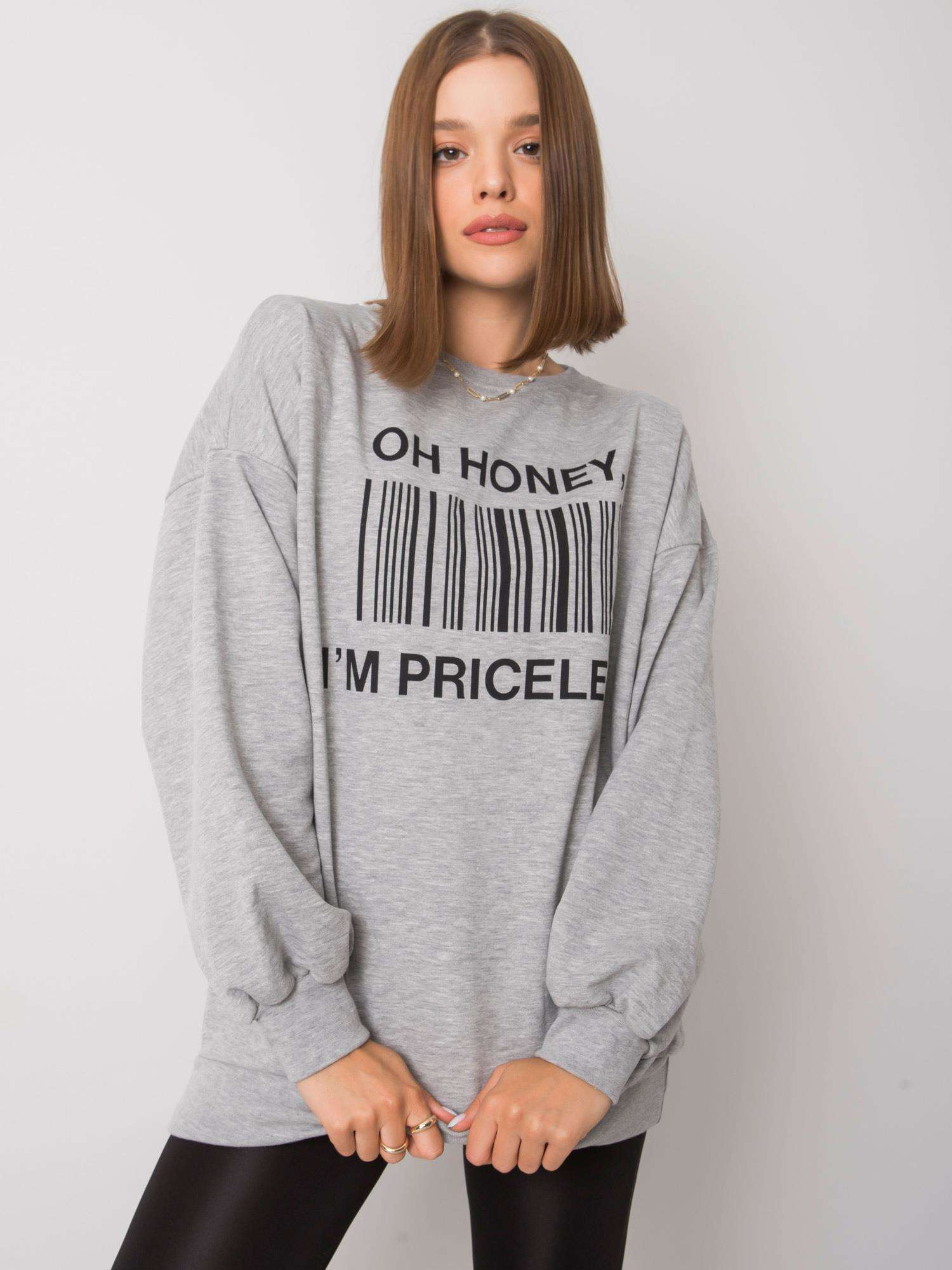 Grey sweatshirt with print by Karis