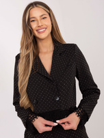 Czarno-srebrna wizytowa marynarka od garnituru