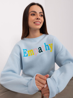 Hurt Jasnoniebieska bluza bez kaptura