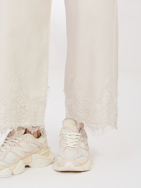 Fango jeansowe spodnie z gumką z tyłu RUE PARIS