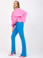 Hurt Różowa bluzka one size z szerokimi rękawami Raquela