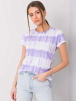 Lila-weißes T-Shirt Gianna.