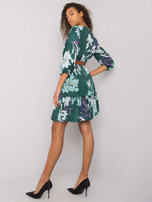 Zielona sukienka z paskiem Pensacola