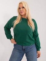 Ciemnozielona bluza plus size Florentia