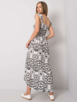 Biało-czarna sukienka maxi Tayla