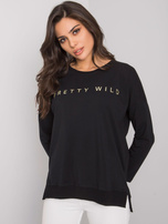 Schwarze Damen Baumwollbluse Dover RUE PARIS.