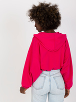 Hurt Fuksjowa rozpinana bluza basic z szerokimi rękawemi RUE PARIS 