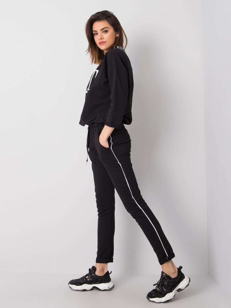 Czarny komplet casualowy Kadeesha