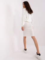 Hurt Ecru damski komplet basic z krótką bluzką 