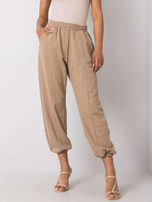 Ciemnobeżowe spodnie dresowe Maye