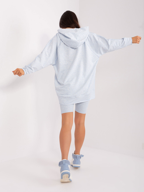 Hurtownia Jasnoniebieski dwuczęściowy komplet z bluzą