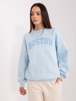 Hurt Jasnoniebieska bluza bez kaptura o kroju oversize