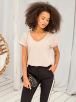 Jasnokawowy t-shirt Emory