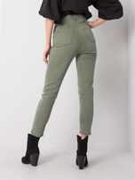 Khaki jeansy high waist Idris RUE PARIS