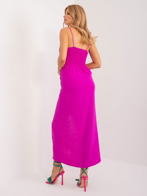 Hurt Fioletowa dopasowana sukienka koktajlowa