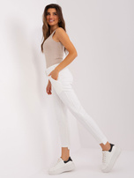 Hurt Ecru spodnie dresowe z troczkami i kieszeniami