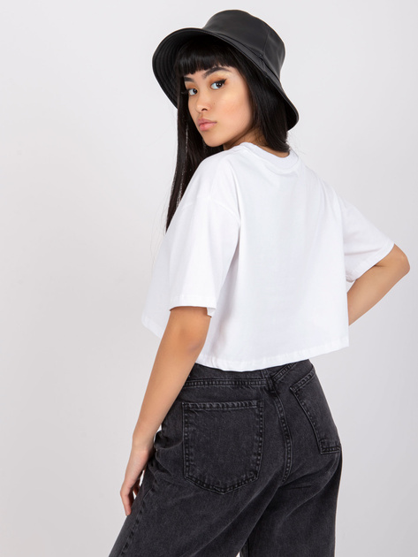 Biały krótki t-shirt Viola