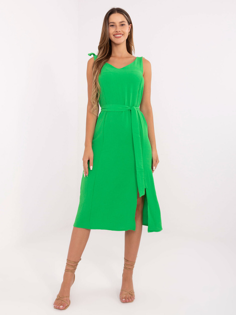 Jasnozielona letnia sukienka na ramiączkach RUE PARIS