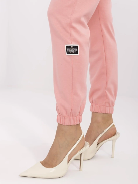 Brzoskwiniowy dwuczęściowy komplet z bluzą oversize