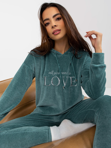 Hurtownia Morska ciepła piżama welurowa z napisami