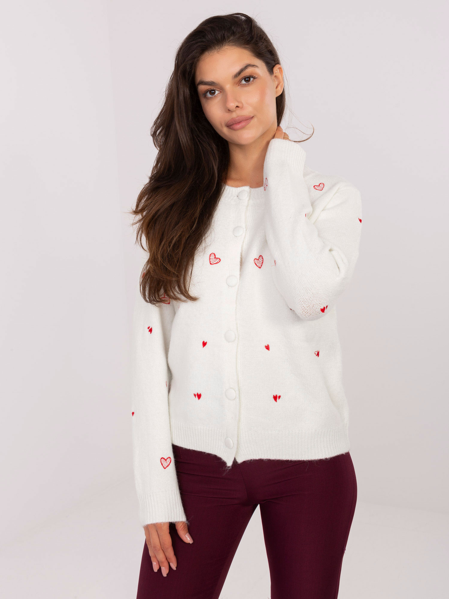 Sweter ecru