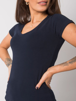 Granatowy t-shirt Square