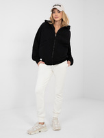 Czarna bluza z haftowanym napisem NATURAL SIDE 