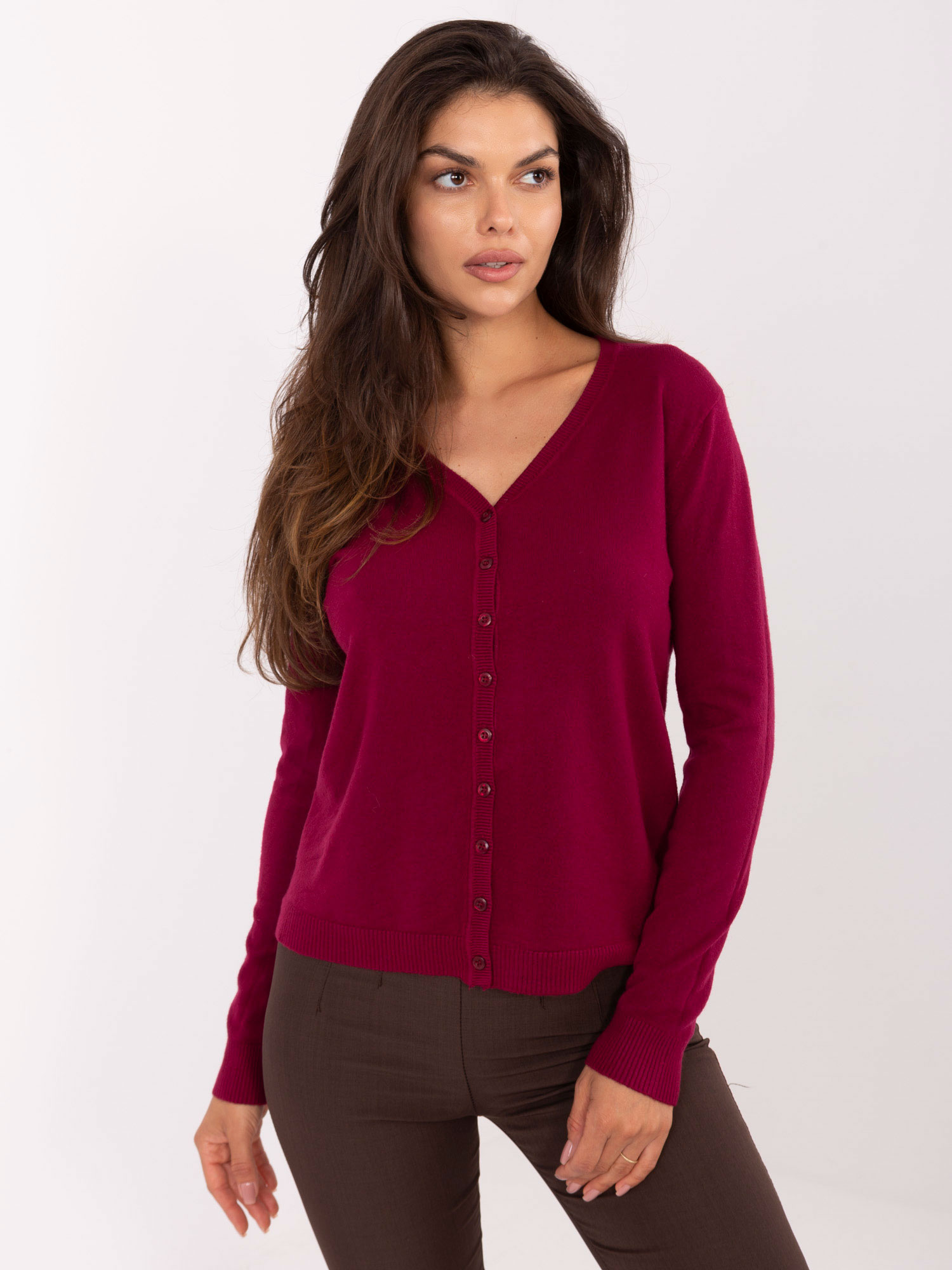 Sweter bordowy