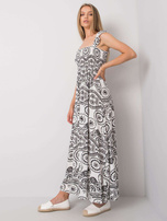Biało-czarna sukienka maxi Tayla