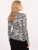 Hurtownia online Czarno-biała damska bluzka w zebrę