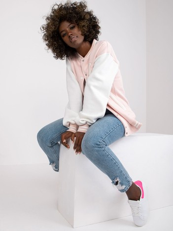 Jasnoróżowa dresowa bomberka Palma