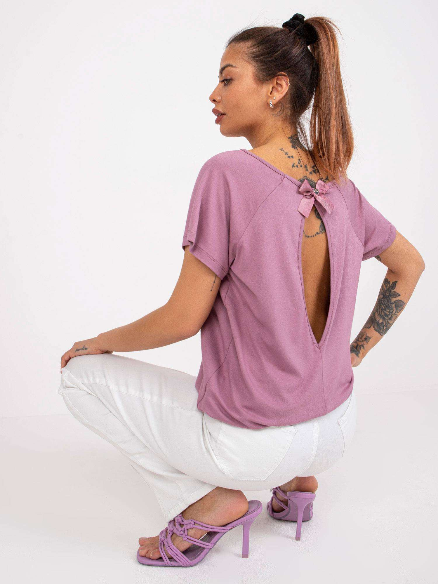 Dusty pink viscose blouse Lucienne.