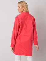 Koralowa koszula z rozcięciami Amersham