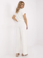 Ecru dresowe spodnie basic od kompletu