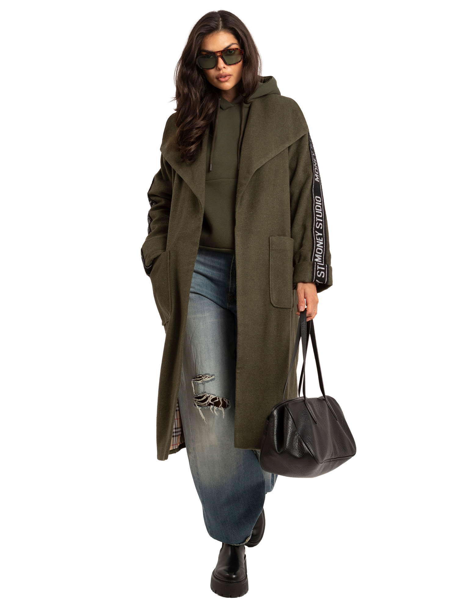 Khaki coat Danni 42