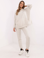 Hurt Jasnoszary melanżowy dwuczęściowy komplet basic