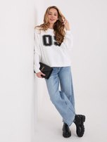 Ecru bluza oversize bez kaptura